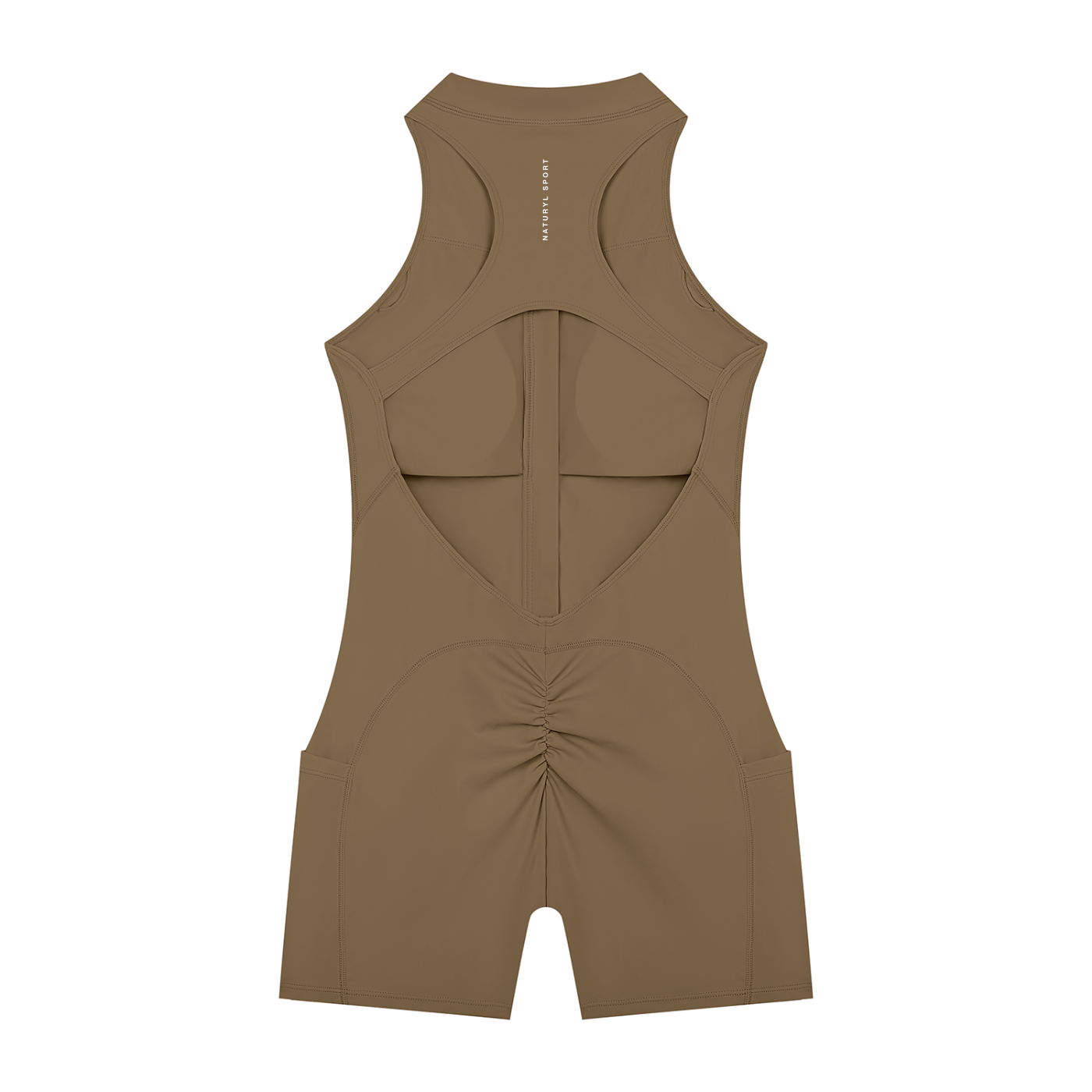 Quarter-Zip Yoga Romper