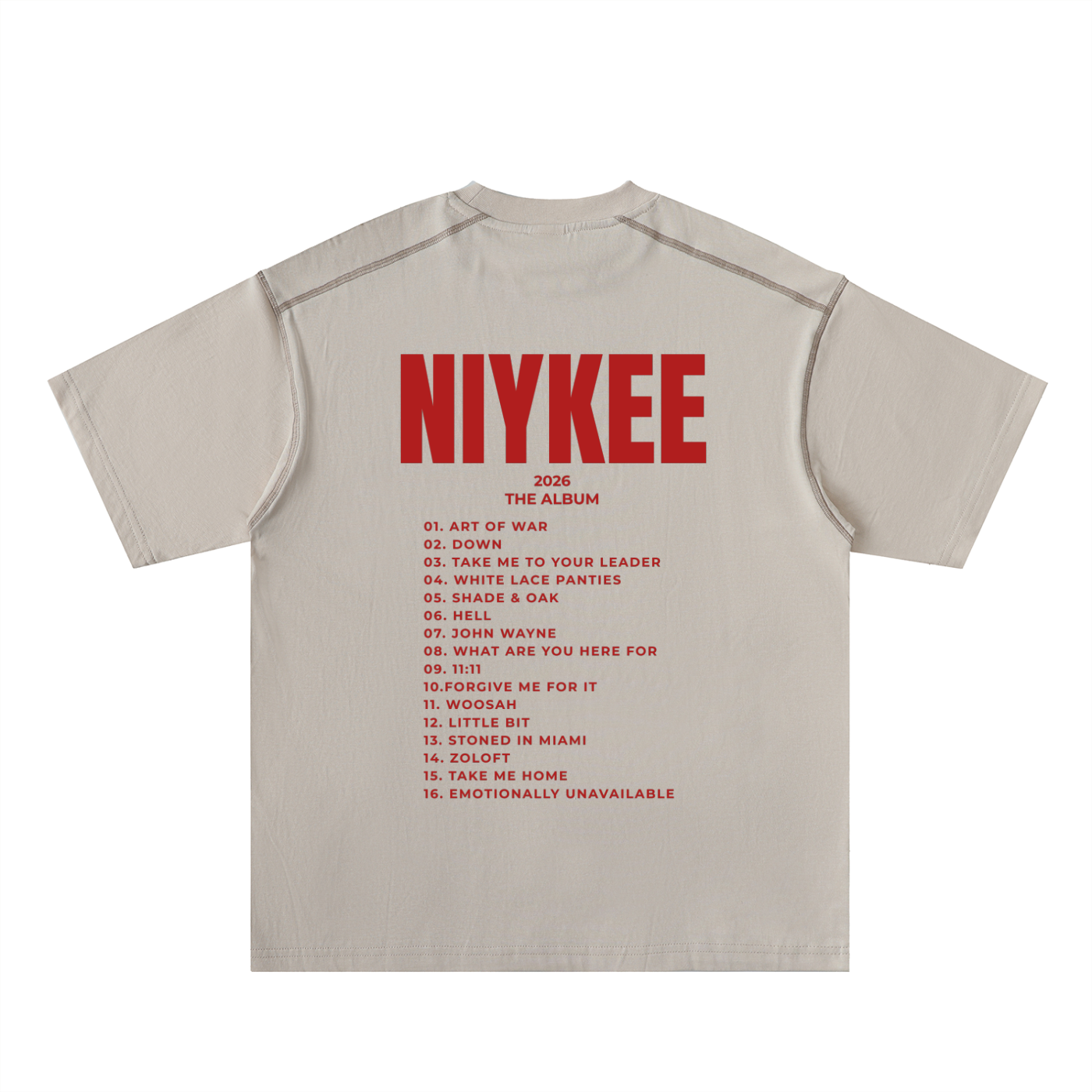 NIYKEE,ALBUM,MERCH,TEE