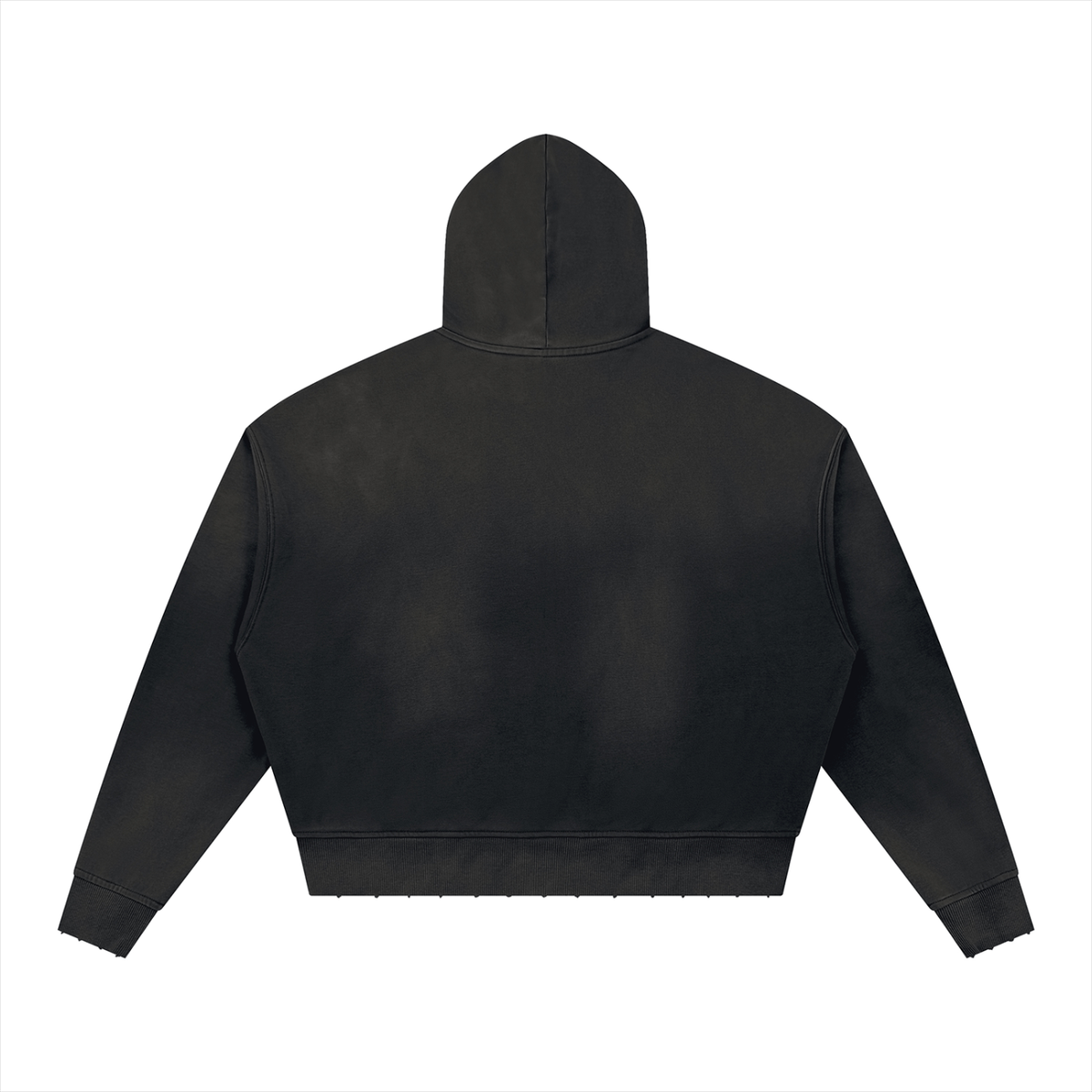 Unisex Sunfade Distressed Boxy Hoodie