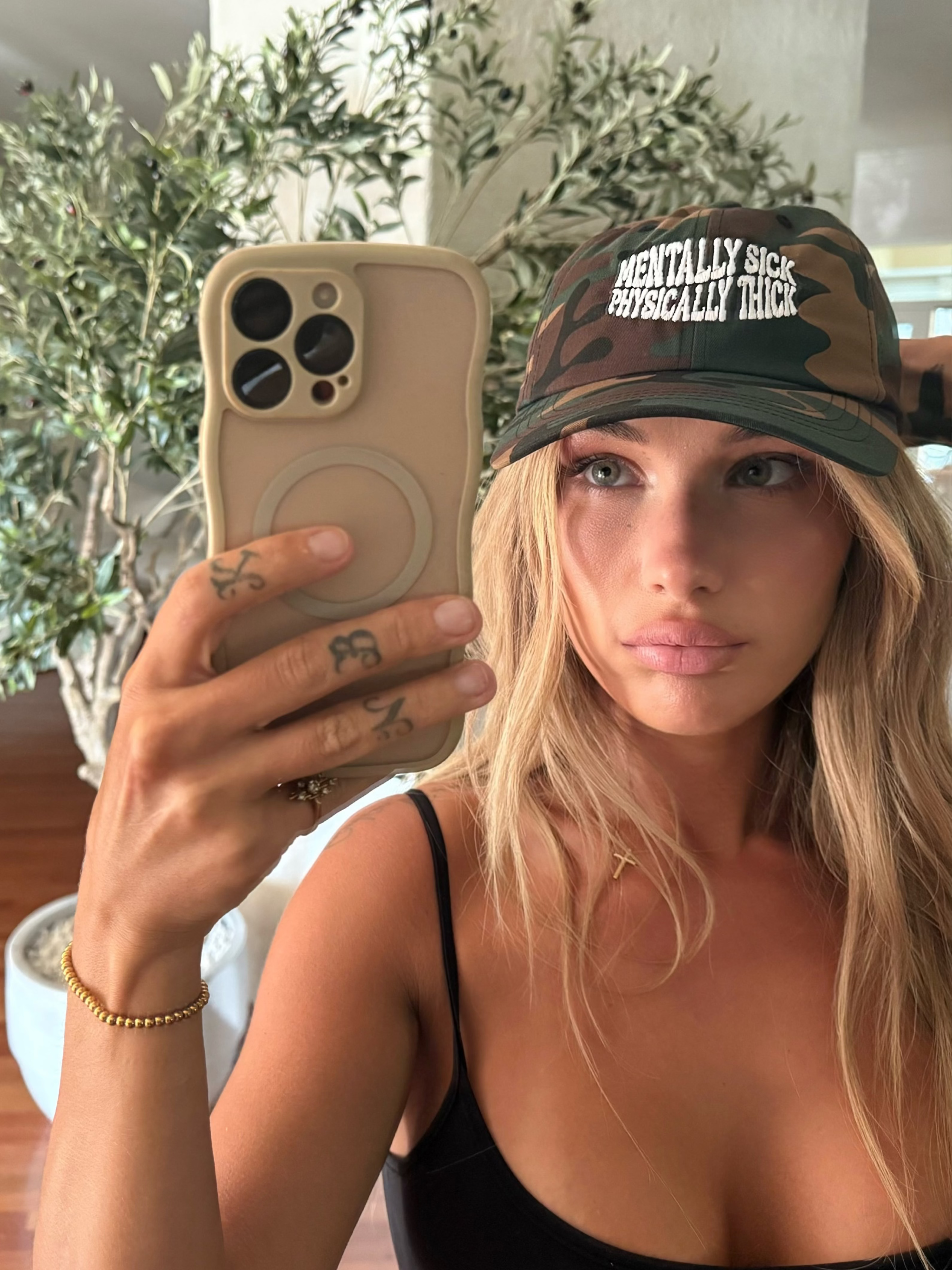 MENTALLY SICK PHYSICALLY THICK DAD HAT