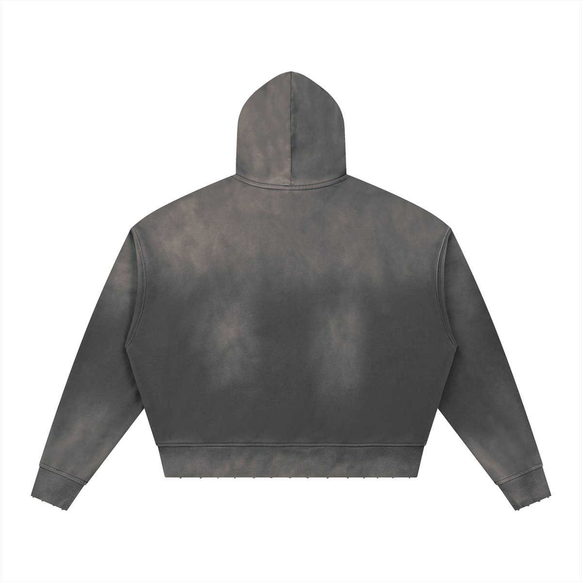 Unisex Sunfade Distressed Boxy Hoodie