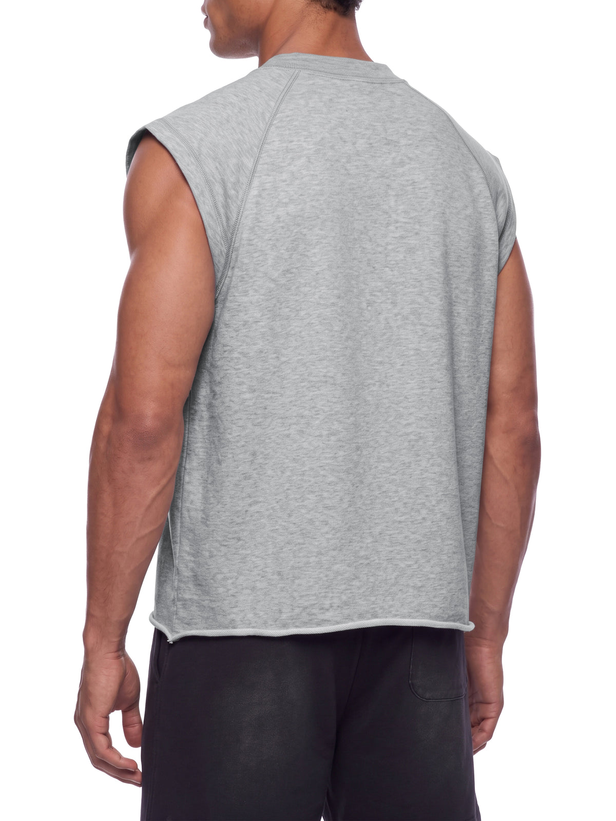 Men’s Boxy Raw Hem Tank Top