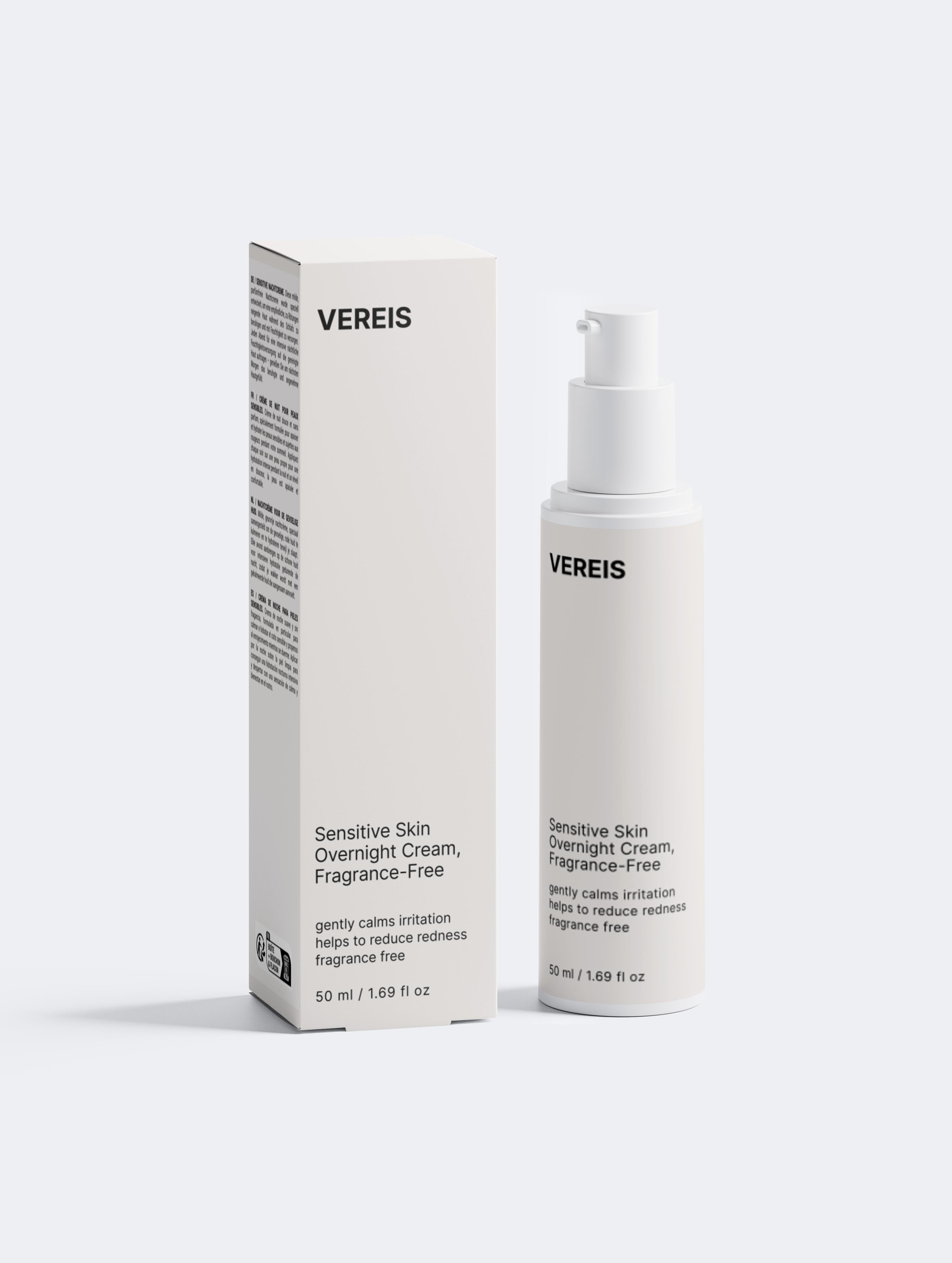 Sensitive Skin Overnight Cream, Fragrance-Free